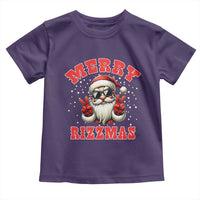 Funny Santa Rizz Christmas Toddler T Shirt Merry Rizzmas Claus Funny Xmas