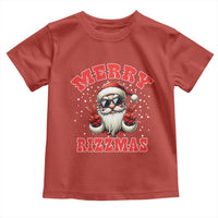 Funny Santa Rizz Christmas Toddler T Shirt Merry Rizzmas Claus Funny Xmas