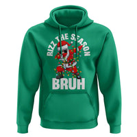 Funny Dabbing Santa Rizz Christmas Hoodie Rizz The Season Bruh Xmas Lights