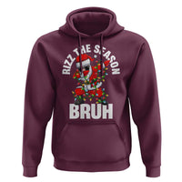 Funny Dabbing Santa Rizz Christmas Hoodie Rizz The Season Bruh Xmas Lights