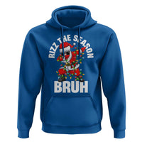 Funny Dabbing Santa Rizz Christmas Hoodie Rizz The Season Bruh Xmas Lights