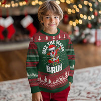 Funny Dabbing Santa Rizz Xmas Ugly Christmas Sweater Rizz The Season Bruh Xmas Lights - Wonder Print Shop