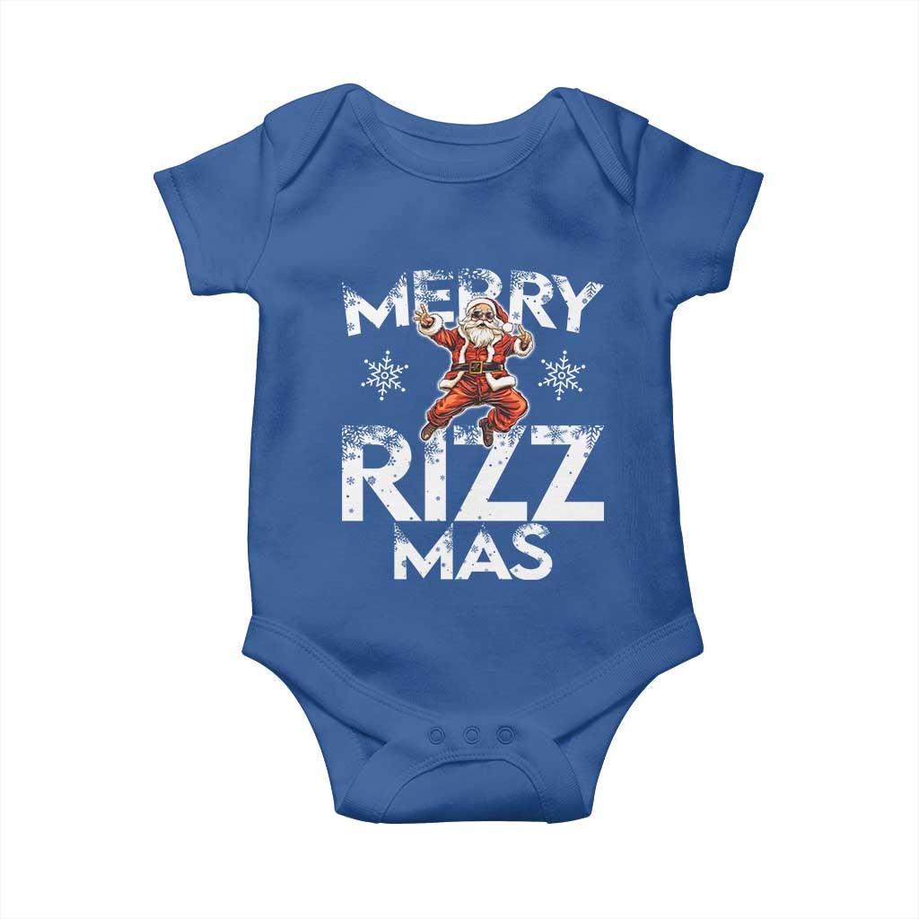 Funny Santa Rizz Christmas Baby Onesie Merry Rizz Mas Cool