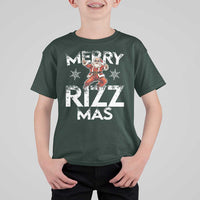 Funny Santa Rizz Christmas T Shirt For Kid Merry Rizz Mas Cool - Wonder Print Shop