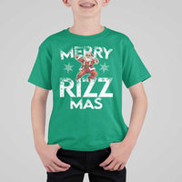 Funny Santa Rizz Christmas T Shirt For Kid Merry Rizz Mas Cool - Wonder Print Shop
