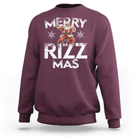 Funny Santa Rizz Christmas Sweatshirt Merry Rizz Mas Cool - Wonder Print Shop
