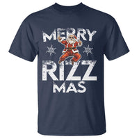 Funny Santa Rizz Christmas T Shirt Merry Rizz Mas Cool - Wonder Print Shop