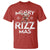 Funny Santa Rizz Christmas T Shirt Merry Rizz Mas Cool - Wonder Print Shop