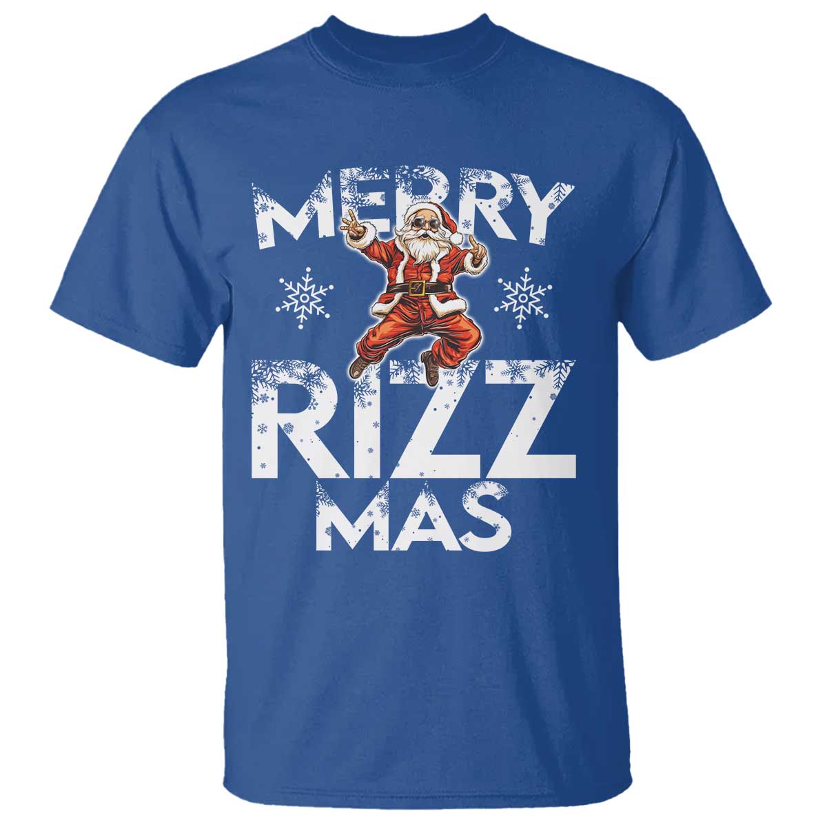 Funny Santa Rizz Christmas T Shirt Merry Rizz Mas Cool - Wonder Print Shop