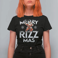 Funny Santa Rizz Christmas T Shirt For Women Merry Rizz Mas Cool - Wonder Print Shop