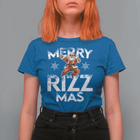 Funny Santa Rizz Christmas T Shirt For Women Merry Rizz Mas Cool - Wonder Print Shop