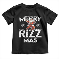 Funny Santa Rizz Christmas Toddler T Shirt Merry Rizz Mas Cool