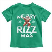 Funny Santa Rizz Christmas Toddler T Shirt Merry Rizz Mas Cool