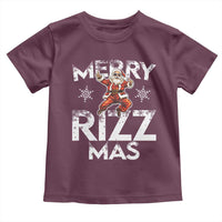Funny Santa Rizz Christmas Toddler T Shirt Merry Rizz Mas Cool