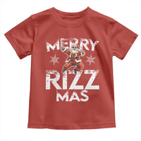 Funny Santa Rizz Christmas Toddler T Shirt Merry Rizz Mas Cool