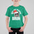 Funny Rizz Christmas Raccoon T Shirt For Kid Rizz The Season Bruh Santa Hat - Wonder Print Shop