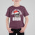 Funny Rizz Christmas Raccoon T Shirt For Kid Rizz The Season Bruh Santa Hat - Wonder Print Shop