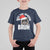 Funny Rizz Christmas Raccoon T Shirt For Kid Rizz The Season Bruh Santa Hat - Wonder Print Shop