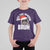 Funny Rizz Christmas Raccoon T Shirt For Kid Rizz The Season Bruh Santa Hat - Wonder Print Shop