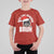 Funny Rizz Christmas Raccoon T Shirt For Kid Rizz The Season Bruh Santa Hat - Wonder Print Shop