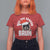 Funny Rizz Christmas Raccoon T Shirt For Women Rizz The Season Bruh Santa Hat - Wonder Print Shop