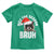Funny Rizz Christmas Raccoon Toddler T Shirt Rizz The Season Bruh Santa Hat