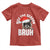 Funny Rizz Christmas Raccoon Toddler T Shirt Rizz The Season Bruh Santa Hat