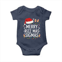 Funny Santa Rizz Christmas Baby Onesie Merry Rizzmas Sigmas