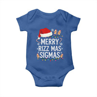 Funny Santa Rizz Christmas Baby Onesie Merry Rizzmas Sigmas