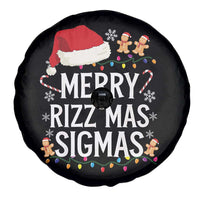 Funny Santa Rizz Christmas Spare Tire Cover Merry Rizzmas Sigmas