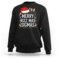 Funny Santa Rizz Christmas Sweatshirt Merry Rizzmas Sigmas - Wonder Print Shop