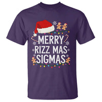 Funny Santa Rizz Christmas T Shirt Merry Rizzmas Sigmas - Wonder Print Shop