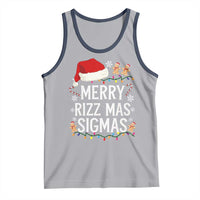 Funny Santa Rizz Christmas Tank Top Merry Rizzmas Sigmas