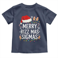 Funny Santa Rizz Christmas Toddler T Shirt Merry Rizzmas Sigmas