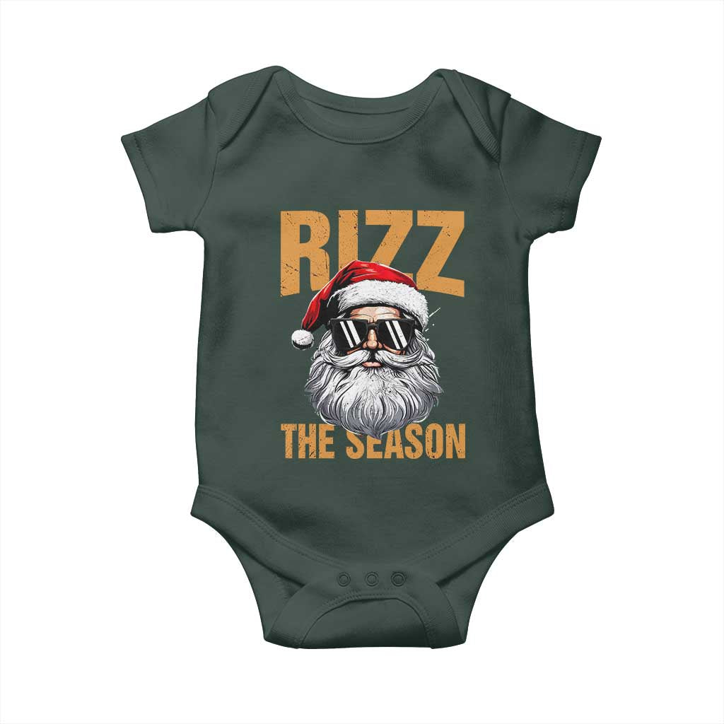 Funny Santa Rizz Christmas Baby Onesie Rizz The Season