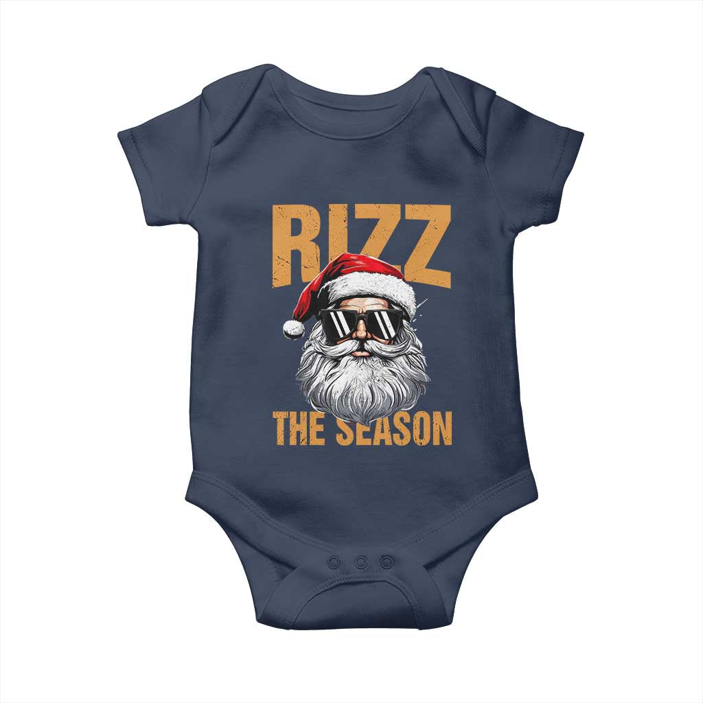 Funny Santa Rizz Christmas Baby Onesie Rizz The Season