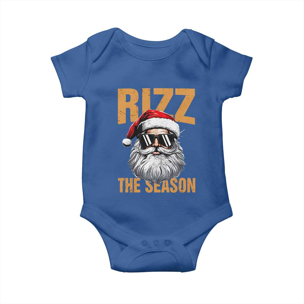 Funny Santa Rizz Christmas Baby Onesie Rizz The Season