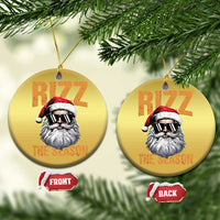 Funny Santa Rizz Xmas Christmas Ornament Rizz The Season - Wonder Print Shop