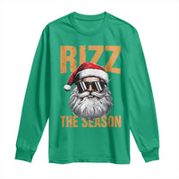 Funny Santa Rizz Christmas Long Sleeve Shirt Rizz The Season