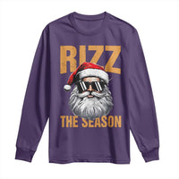 Funny Santa Rizz Christmas Long Sleeve Shirt Rizz The Season