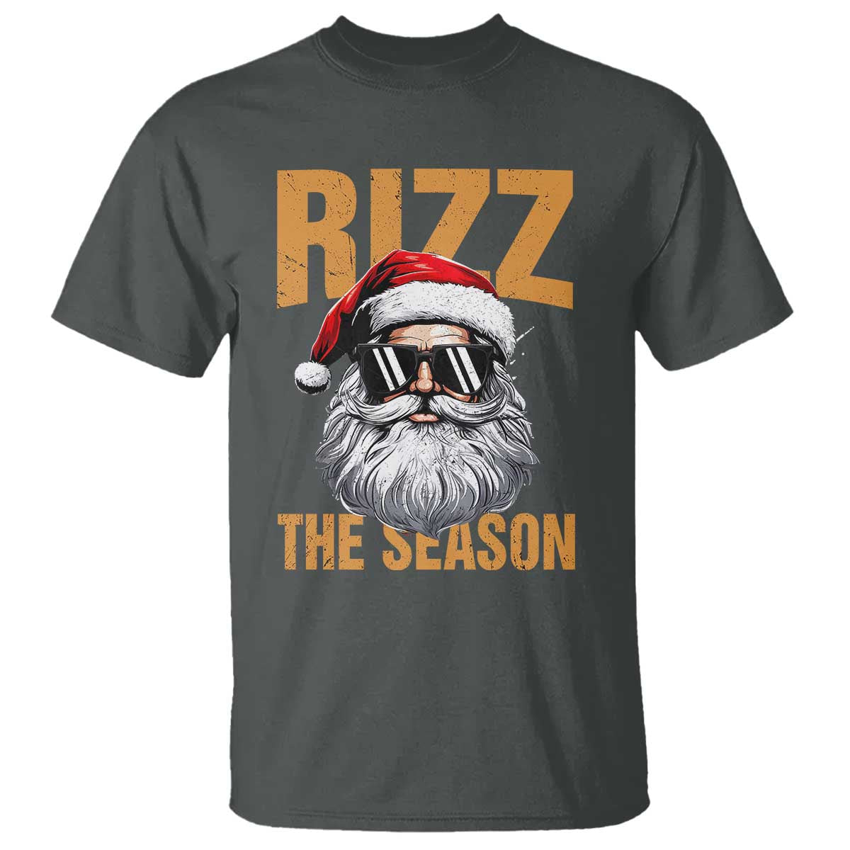 Funny Santa Rizz Christmas T Shirt Rizz The Season - Wonder Print Shop