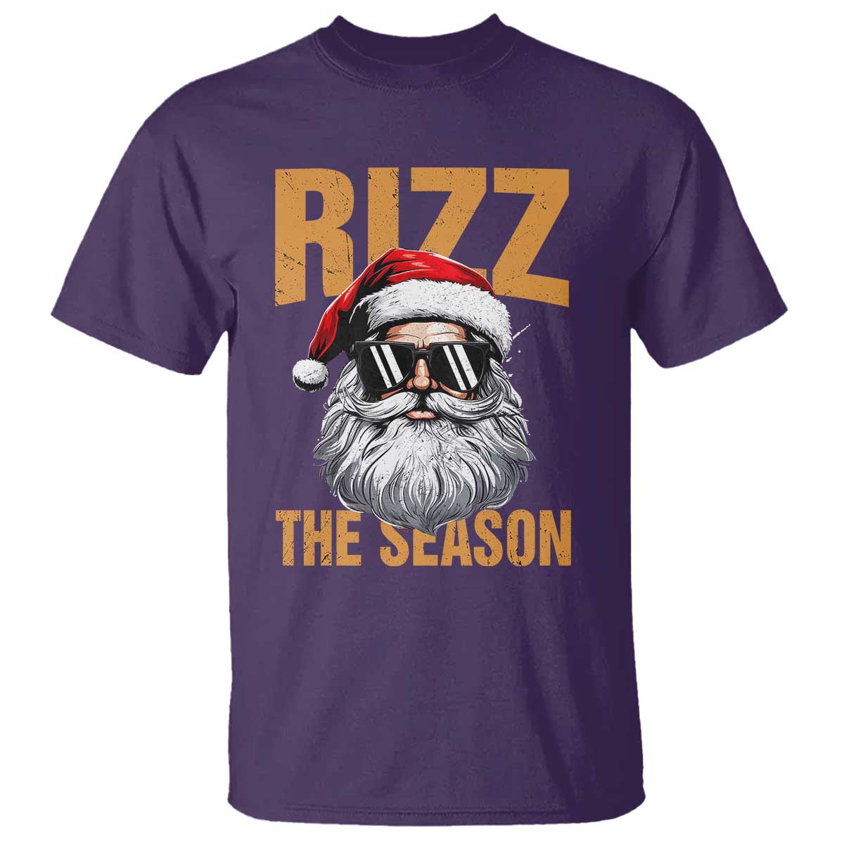 Funny Santa Rizz Christmas T Shirt Rizz The Season - Wonder Print Shop