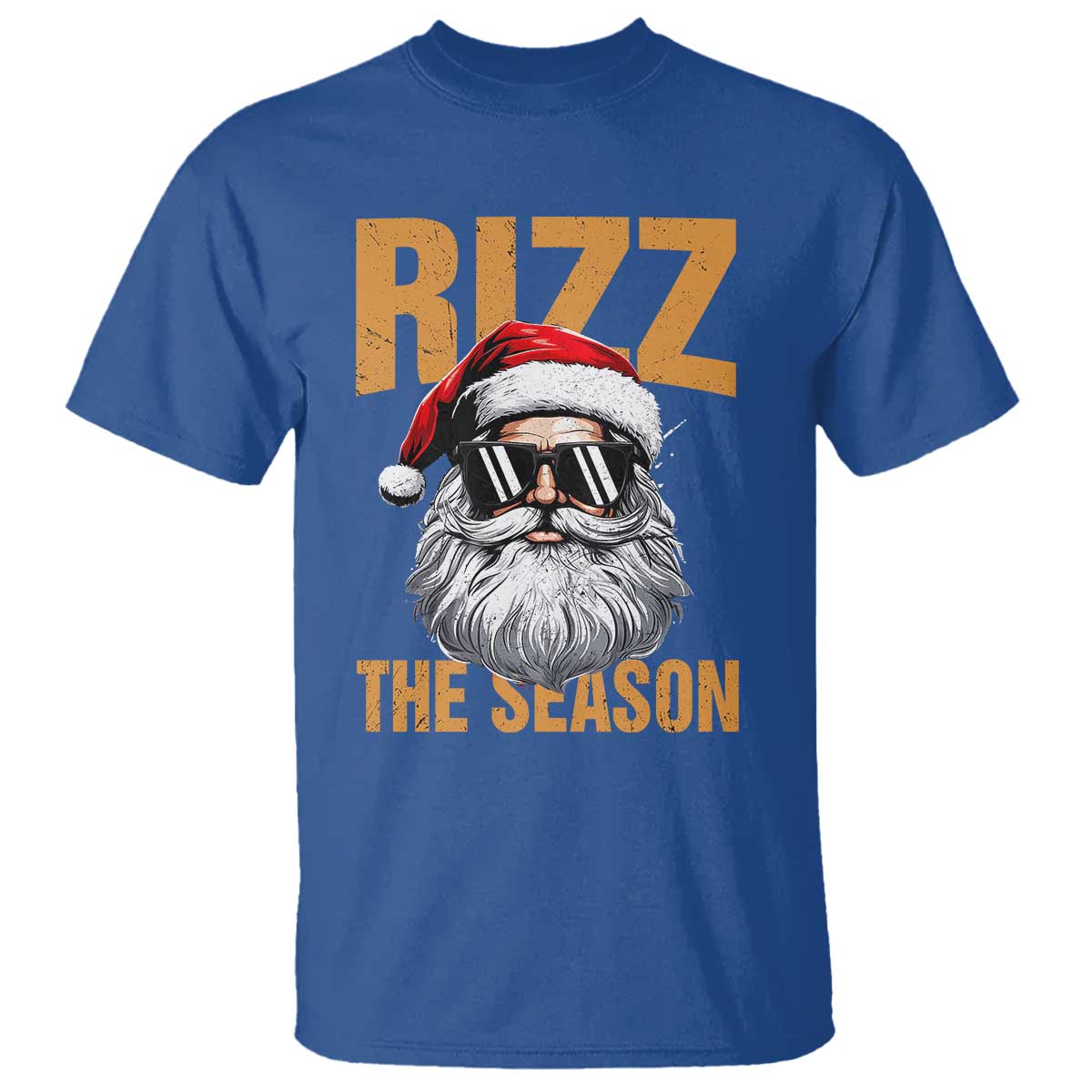 Funny Santa Rizz Christmas T Shirt Rizz The Season - Wonder Print Shop