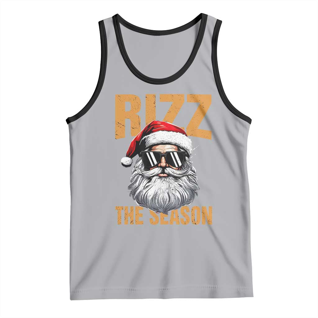 Funny Santa Rizz Christmas Tank Top Rizz The Season