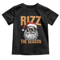 Funny Santa Rizz Christmas Toddler T Shirt Rizz The Season