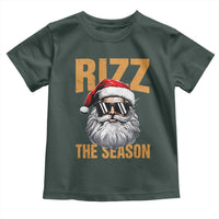 Funny Santa Rizz Christmas Toddler T Shirt Rizz The Season