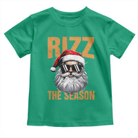 Funny Santa Rizz Christmas Toddler T Shirt Rizz The Season
