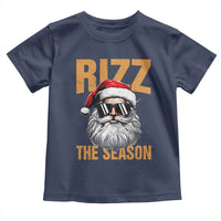 Funny Santa Rizz Christmas Toddler T Shirt Rizz The Season