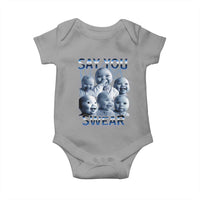Funny Tuff Baby Meme Baby Onesie Say You Swear Viral AI Niche Baby Holding Back Laugh - Wonder Print Shop