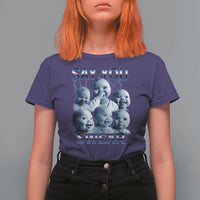 Funny Tuff Baby Meme T Shirt For Women Say You Swear Viral AI Niche Baby Holding Back Laugh - Wonder Print Shop